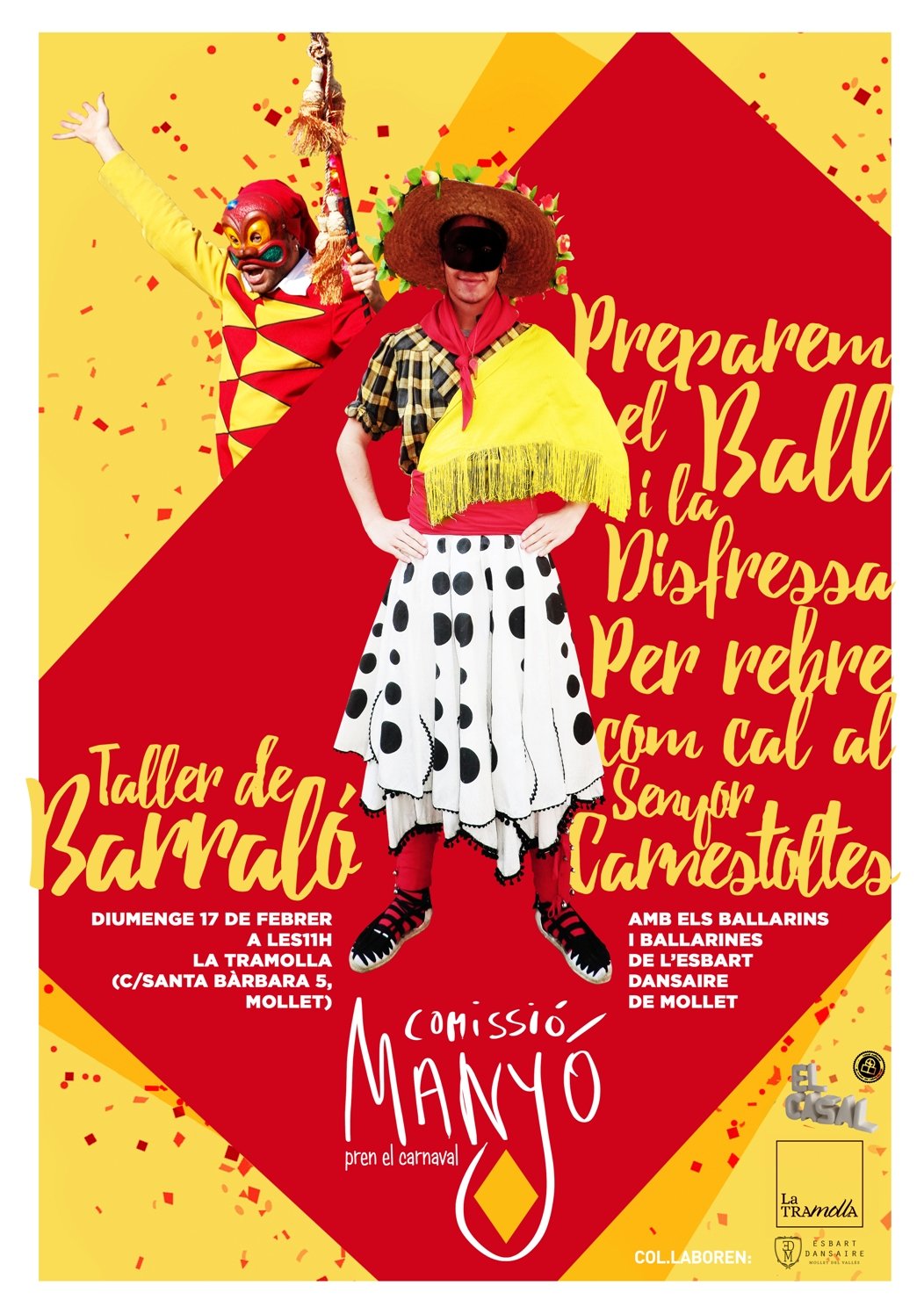 Comencem les activitats pel Carnaval 2019: Taller de Barraló aquest diumenge a La Tramolla!