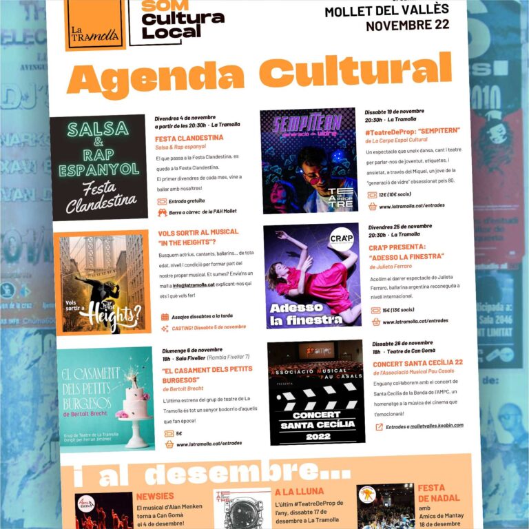 Agenda Cultural – Novembre 2022